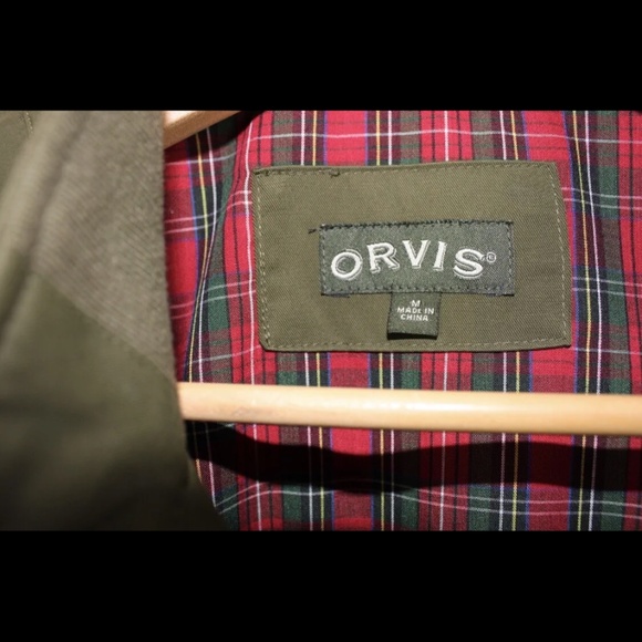 Orvis Weatherbreaker Jacket Harrington Bomber Green M - Picture 3 of 8